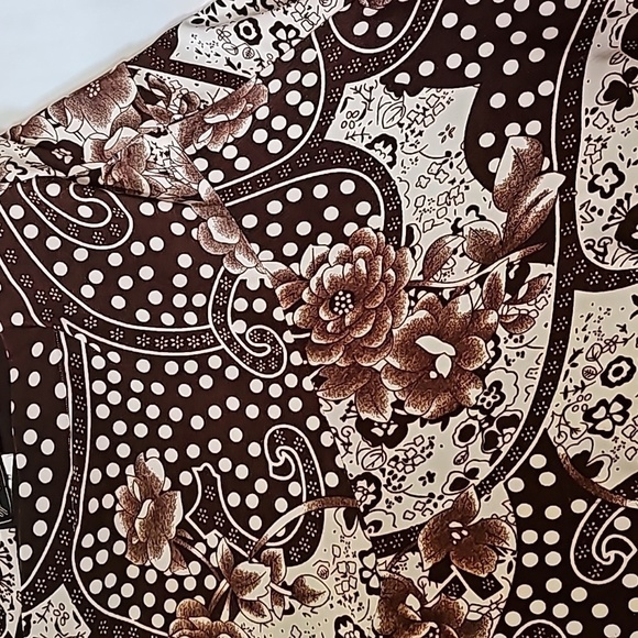 Cal Fashion womens boho long maxi skirt  sz medium color brown tan casual  midi - Picture 4 of 14